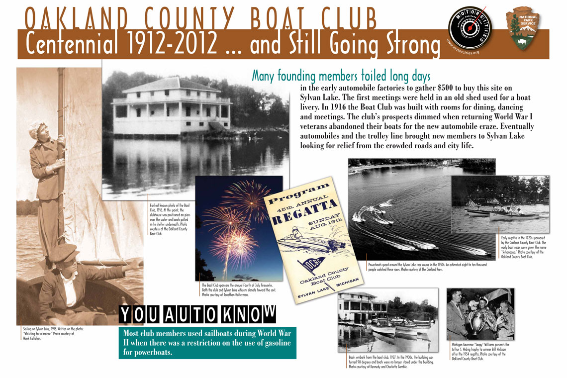 Oakland County Boat Club Centennial 1912-2012 ... and Still Going Strong