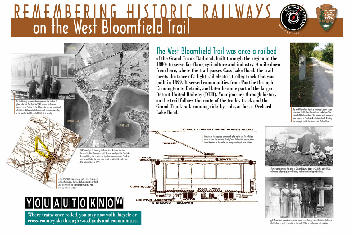 Remembering Historic Railways on the West Bloomfield Trail