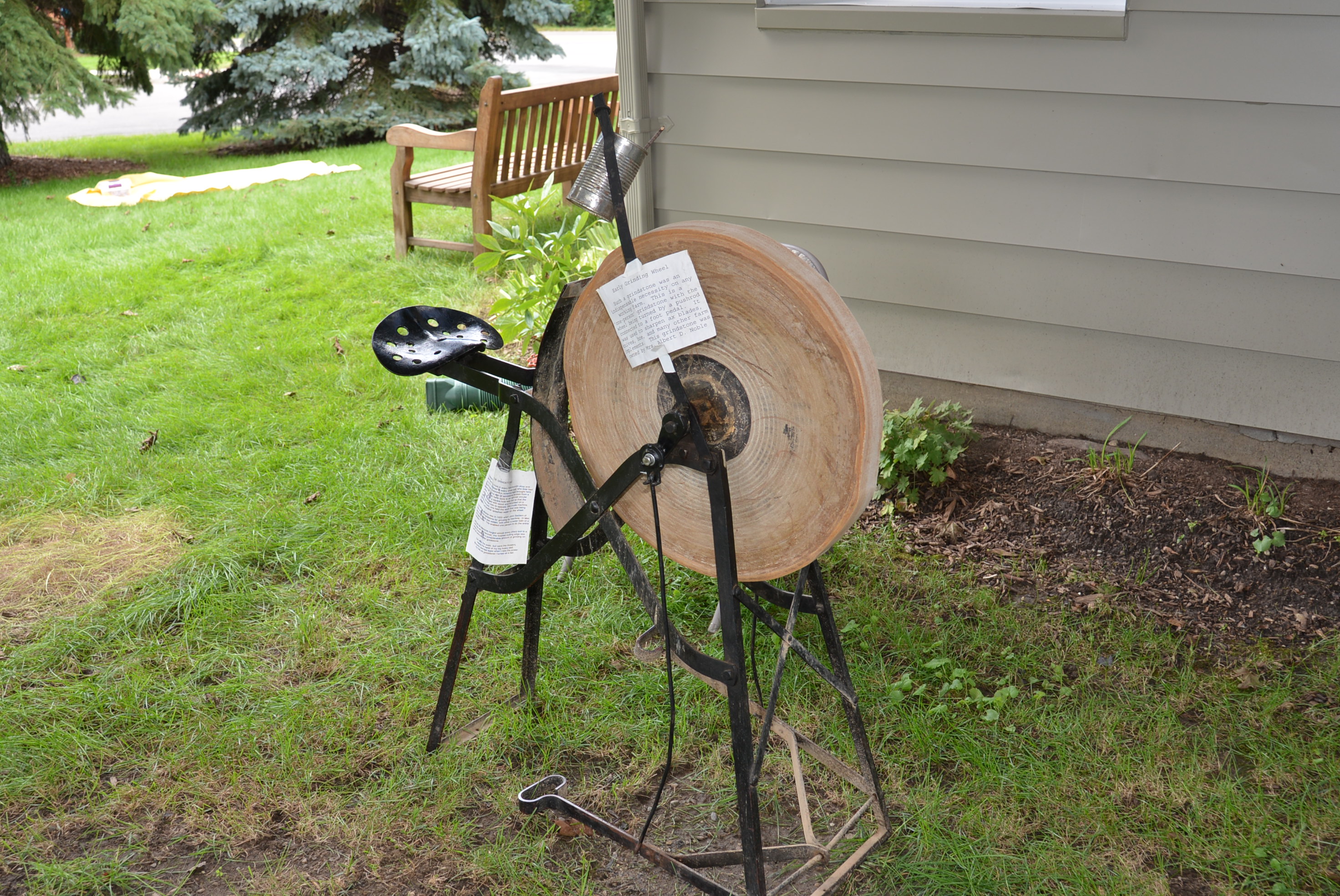 Antique Grinding Wheel for Sharpening Tools, Knives